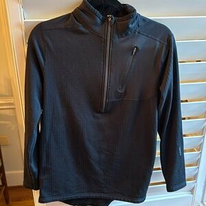 Terramar 1/2 zip black base layer